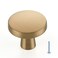 Ravinte 30 Pack Solid Single Hole Kitchen Round Cabinet Knobs Champagne Bronze Pulls Drawer Knobs Kitchen Cabinet Hardware Handles