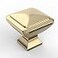 Asidrama 6 Pack 114 inch Brushed Brass Kitchen Cabinet Knobs Gold Dresser Knobs Drawer Knobs Cabinet Hardware Zinc Knobs for Dresser Drawers