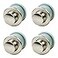 brandname Wwxuanke Embedded Retractable Spring Knobs Zinc Alloy Hidden Drawers Cabinet Knobs 4 Pack Brushed