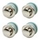 brandname Wwxuanke Embedded Retractable Spring Knobs Zinc Alloy Hidden Drawers Cabinet Knobs 4 Pack Brushed