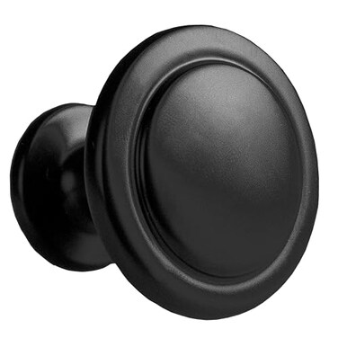 Ilyapa Flat Black Kitchen Cabinet Knobs 1 14 Inch Round Drawer Handles 10 Pack of Kitchen Cabinet Hardware