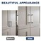 Orger 5 Pack Kitchen Cabinet Pulls 312 Inch Hole Center Silver Chrome Finish with Clear Acrylic Drawer Pulls for Badroom Cupboard Dresser Drawer Handles