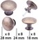 YOIPE 8 Pack Delicate Design Round Antique Breen Bronze Kitchen Cabinet Knobs Cupboard Door Knobs 118INCH Breen Bronze Drawer Handle Pulls Dresser Knobs with 8 Pcs Screws for Bathroom Drawer Door Hard