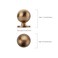 9BUILD 20 Pack 12 Inch Champagne Bronze Cabinet Knobs Kitchen Cabinet Knobs Champagne Drawer Knobs Round Dresser Knobs Kitchen Knobs for Cabinets Knobs for Cabinets and Drawers