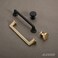Alzassbg 10 Pack Brushed Brass Cabinet Knobs 11 Inch30mm Diameter Round Cabinet Knob Hardware for Kitchen Dresser Drawer AL6044BB