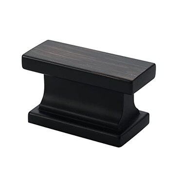 Alzassbg 10 Pack Oil Rubbed Bronze Cabinet Knobs 146 Inch37mm Rectangle Kitchen Hardware Knobs for Cabinets and Drawers AL6061ORB