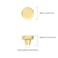 Asidrama 10 Pack Brushed Gold Kitchen Cabinet Knobs Drawer Knobs Cabinet Hardware Zinc Knobs for Dresser Drawers