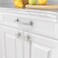 Asidrama 6 Pack Brushed Satin Nickel Kitchen Cabinet Knobs for Dresser Drawers Zinc Hardware