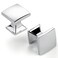 ASKANO 10 Pack 1 Inch Small Square Polished Chrome Cabinet Knobs Chrome Drawer Knobs Chrome Cabinet Pulls ZK2203 Solid Kitchen Hardware for Cabinets Drawers Bedroom Dresser Bathroom Vanity Cupboard
