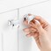 ASKANO 10 Pack 1 Inch Small Square Polished Chrome Cabinet Knobs Chrome Drawer Knobs Chrome Cabinet Pulls ZK2203 Solid Kitchen Hardware for Cabinets Drawers Bedroom Dresser Bathroom Vanity Cupboard