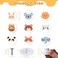 AVENLAND Wooden Drawer Knobs with Screws Animal Pattern Furniture Pulls for Nursery Room Round Cabinets Knobs Pulls for Kitchen and Closet 9 Pack