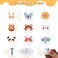 AVENLAND Wooden Drawer Knobs with Screws Animal Pattern Furniture Pulls for Nursery Room Round Cabinets Knobs Pulls for Kitchen and Closet 9 Pack