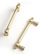 BEILEIOU Brushed Gold Zinc Alloy Cabinet Pulls 33496mm Hole Center Classic Vintage Drawer HandlesKitchen Cupboard Bathroom Dresser Cabinet Hardware Handles