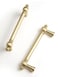 BEILEIOU Brushed Gold Zinc Alloy Cabinet Pulls 33496mm Hole Center Classic Vintage Drawer HandlesKitchen Cupboard Bathroom Dresser Cabinet Hardware Handles