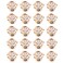 Bitray 20PCS Rose Pulls Cabinet Knobs Flower Drawer Knobs Pull Handles