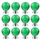 BNYZWOT 12 PCS Crystal Cabinet Knobs Round Glass Bubbles Knobs Smooth Drawer Pulls Handle for Home Cabinet Drawer and Dresser with 3 Different Size Screws 30MM Green