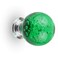 BNYZWOT 12 PCS Crystal Cabinet Knobs Round Glass Bubbles Knobs Smooth Drawer Pulls Handle for Home Cabinet Drawer and Dresser with 3 Different Size Screws 30MM Green