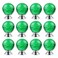 BNYZWOT 12 PCS Crystal Cabinet Knobs Round Glass Bubbles Knobs Smooth Drawer Pulls Handle for Home Cabinet Drawer and Dresser with 3 Different Size Screws 30MM Green