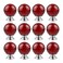 BNYZWOT 12 PCS Crystal Cabinet Knobs Round Glass Bubbles Knobs Smooth Drawer Pulls Handle for Home Cabinet Drawer and Dresser with 3 Different Size Screws 30MM Red
