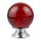 BNYZWOT 12 PCS Crystal Cabinet Knobs Round Glass Bubbles Knobs Smooth Drawer Pulls Handle for Home Cabinet Drawer and Dresser with 3 Different Size Screws 30MM Red