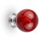 BNYZWOT 12 PCS Crystal Cabinet Knobs Round Glass Bubbles Knobs Smooth Drawer Pulls Handle for Home Cabinet Drawer and Dresser with 3 Different Size Screws 30MM Red