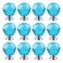 BNYZWOT 12 PCS Crystal Cabinet Knobs Round Glass Bubbles Knobs Smooth Drawer Pulls Handle for Home Cabinet Drawer and Dresser with 3 Different Size Screws 30MM Sky Blue