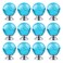 BNYZWOT 12 PCS Crystal Cabinet Knobs Round Glass Bubbles Knobs Smooth Drawer Pulls Handle for Home Cabinet Drawer and Dresser with 3 Different Size Screws 30MM Sky Blue