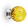 BNYZWOT 12 PCS Crystal Cabinet Knobs Round Glass Bubbles Knobs Smooth Drawer Pulls Handle for Home Cabinet Drawer and Dresser with 3 Different Size Screws 30MM Yellow