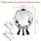 BNYZWOT Round Shape Crystal Glass 30mm Kitchen Cabinet Door Drawer Knob Cupboard Dresser Wardrobe Pull Handle with Screws 10Pcs Clear