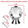 BNYZWOT Round Shape Crystal Glass 30mm Kitchen Cabinet Door Drawer Knob Cupboard Dresser Wardrobe Pull Handle with Screws 10Pcs Clear
