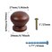 bociloy 12Pcs 1 Round Wooden Drawer Knobs Finished Mushroom Shape Cabinet Pulls Handles Natural Wood Dresser Knobs for Kitchen Cupboard Furniture Wardrobe Brown