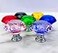 Boxonly 2Pcs Green Crystal Cabinet Door Knobs 40mm Cupboard Dresser Drawer Flat Diamond Pull Handles with M4x22mm Screws