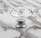 Boxonly 2Pcs Green Crystal Cabinet Door Knobs 40mm Cupboard Dresser Drawer Flat Diamond Pull Handles with M4x22mm Screws