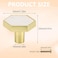 Brosay 4 Pcs Hexagon Cabinet Knobs Zinc Alloy Drawer Pulls with Screws for Kitchen Bathroom Office Marble Closet Door Dresser Drawers KnobsWhite