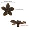 Brosay Gold Flower Drawer Knobs Creative Petal Kitchen Cabinet Knobs Dresser Knobs Furniture Cupboard Drawer Pulls Handles for Wardrobe Door Pulls 4PcsBronze