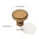 CABDM 2 Pack Antique Brass Cabinet Pulls Knobs 114 Inch Vintage Brass Cabinet Hardware Kitchen Cabinet Handles for Bathroom Drawer Pulls Dresser Pulls