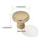 CABDM 2 Pack Champagne Bronze Cabinet Knobs 114 Inch Vintage Satin Brass Cabinet Hardware Kitchen Cabinet Handles for Bathroom Drawer Pulls Dresser Pulls