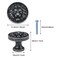 Brosay Cabinet Knobs Antique Lion Head Drawer Pulls Gold Animal Knobs Dresser Drawer Knobs and Pulls Single Hole for Kitchen Cupboard Handles 4 Pcs Antique Silver