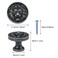 Brosay Cabinet Knobs Antique Lion Head Drawer Pulls Gold Animal Knobs Dresser Drawer Knobs and Pulls Single Hole for Kitchen Cupboard Handles 4 Pcs Antique Silver