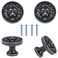 Brosay Cabinet Knobs Antique Lion Head Drawer Pulls Gold Animal Knobs Dresser Drawer Knobs and Pulls Single Hole for Kitchen Cupboard Handles 4 Pcs Antique Silver