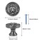 Brosay Cabinet Knobs Antique Lion Head Drawer Pulls Gold Animal Knobs Dresser Drawer Knobs and Pulls Single Hole for Kitchen Cupboard Handles 4 Pcs Bright Antique Silver