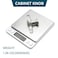Cionyce 5 Pack Acrylic Kitchen Cabinet Handles Knobs Brushed Nickel Drawer Knobs T Bar Silver Cabinet Pulls for Dresser Drawers Cupboard Wardrobe 238 Overall Length