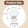 Cionyce 6 Pcs White Cabinet Knobs Metal Round Drawer Knobs 118 Diameter Kitchen Cabinet Handle Hardwarewith Mounting Screws