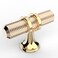 Coinkoly 10 Pack Gold Knurled Cabinet Knobs for Dresser Kitchen Cabinets Single Hole Brushed Brass Cabinet Pulls Hardware