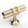 Coinkoly 10 Pack Gold Knurled Cabinet Knobs for Dresser Kitchen Cabinets Single Hole Brushed Brass Cabinet Pulls Hardware