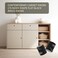 Coshar 4Pack Contemporary Cabinet Knobs Cylinder Shape Flat Black Brass Knobs with Finger Pull 58 Inch Diameter 17x21mm