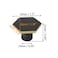 Coshar 4Pack Solid Pure Copper Knobs Drawer Knobs Handle Hexagon Shape Knob Handle BlackandGold