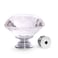 CZC HOME 10 PCS Diamond Crystal Glass Pull Handle Cabinet Knobs Cupboard Drawers Cabinet Dresser Bookcase Wardrobe 40mm Transparent