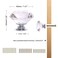 CZC HOME 10 PCS Diamond Crystal Glass Pull Handle Cabinet Knobs Cupboard Drawers Cabinet Dresser Bookcase Wardrobe 40mm Transparent