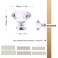 CZC HOME 25 PCS Diamond Crystal Glass Pull Handle Cabinet Knobs Cupboard Drawers Cabinet Dresser Bookcase Wardrobe 30mm Transparent